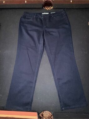Jones New York Women's Navy Straight-Leg Jeans